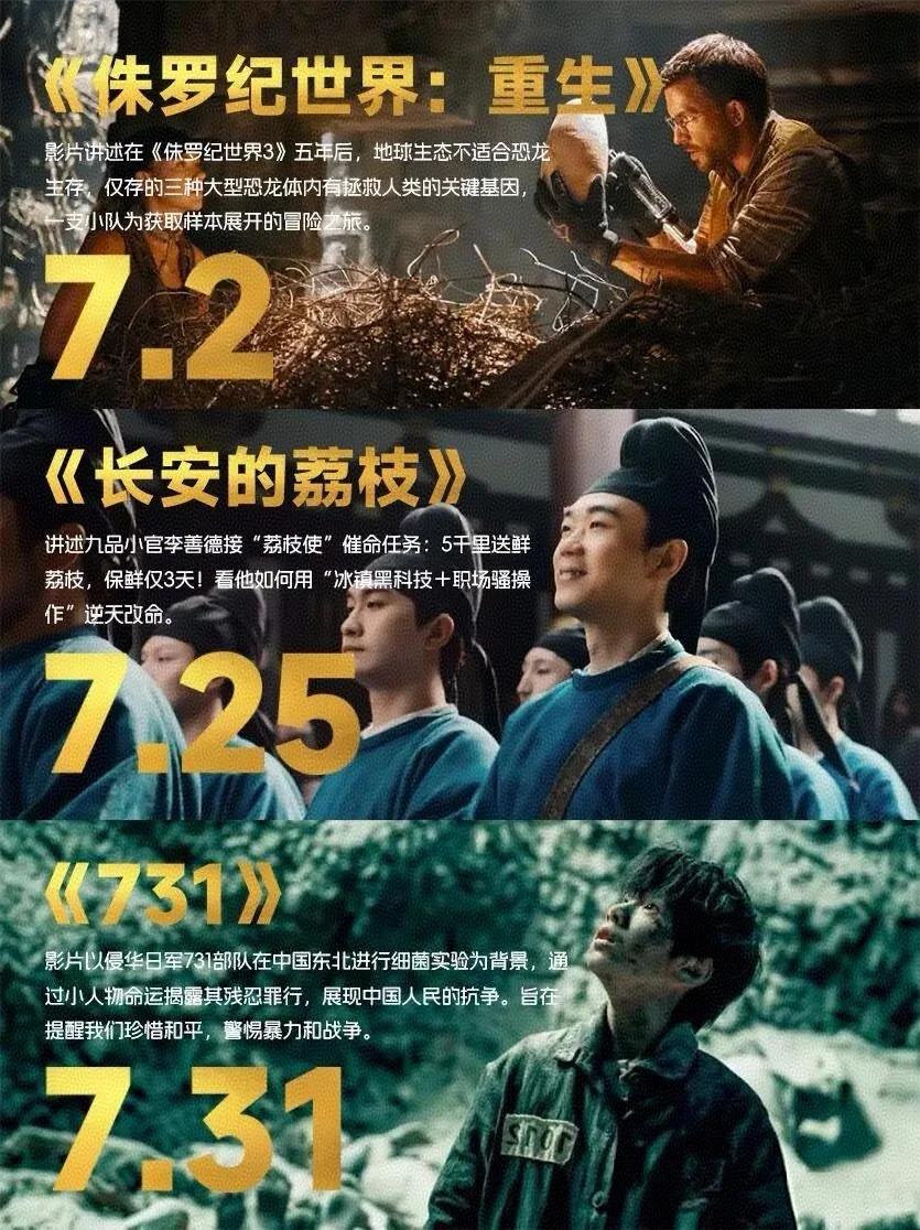 7 月观影指南❗码住这一篇就够了👏