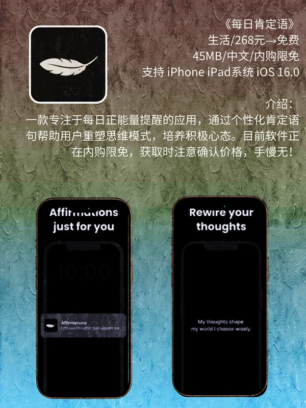 7月 17日 iOS 限免 APP，¥1338→免费