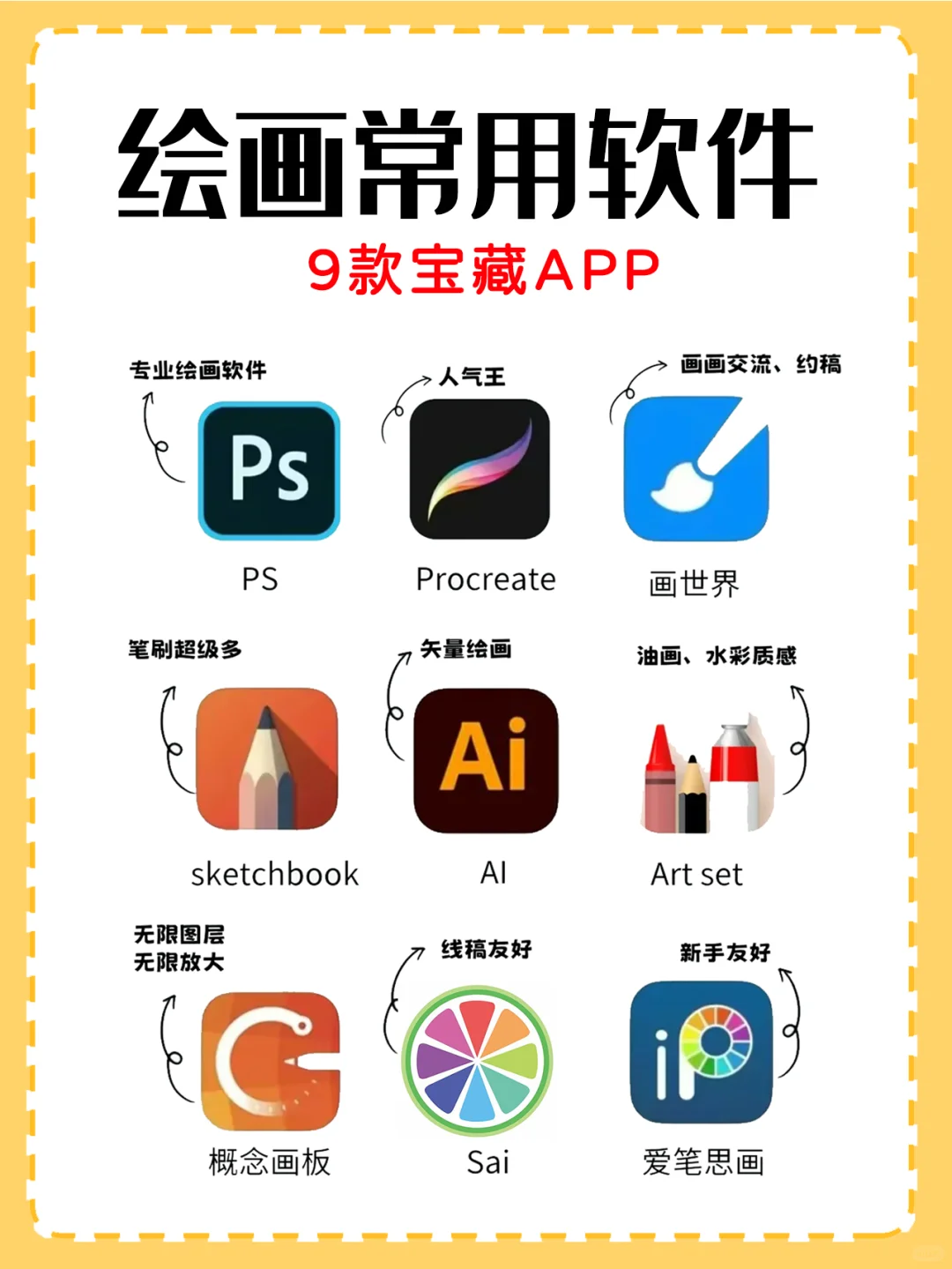 画画新手必备！画画软件大盘点🎉