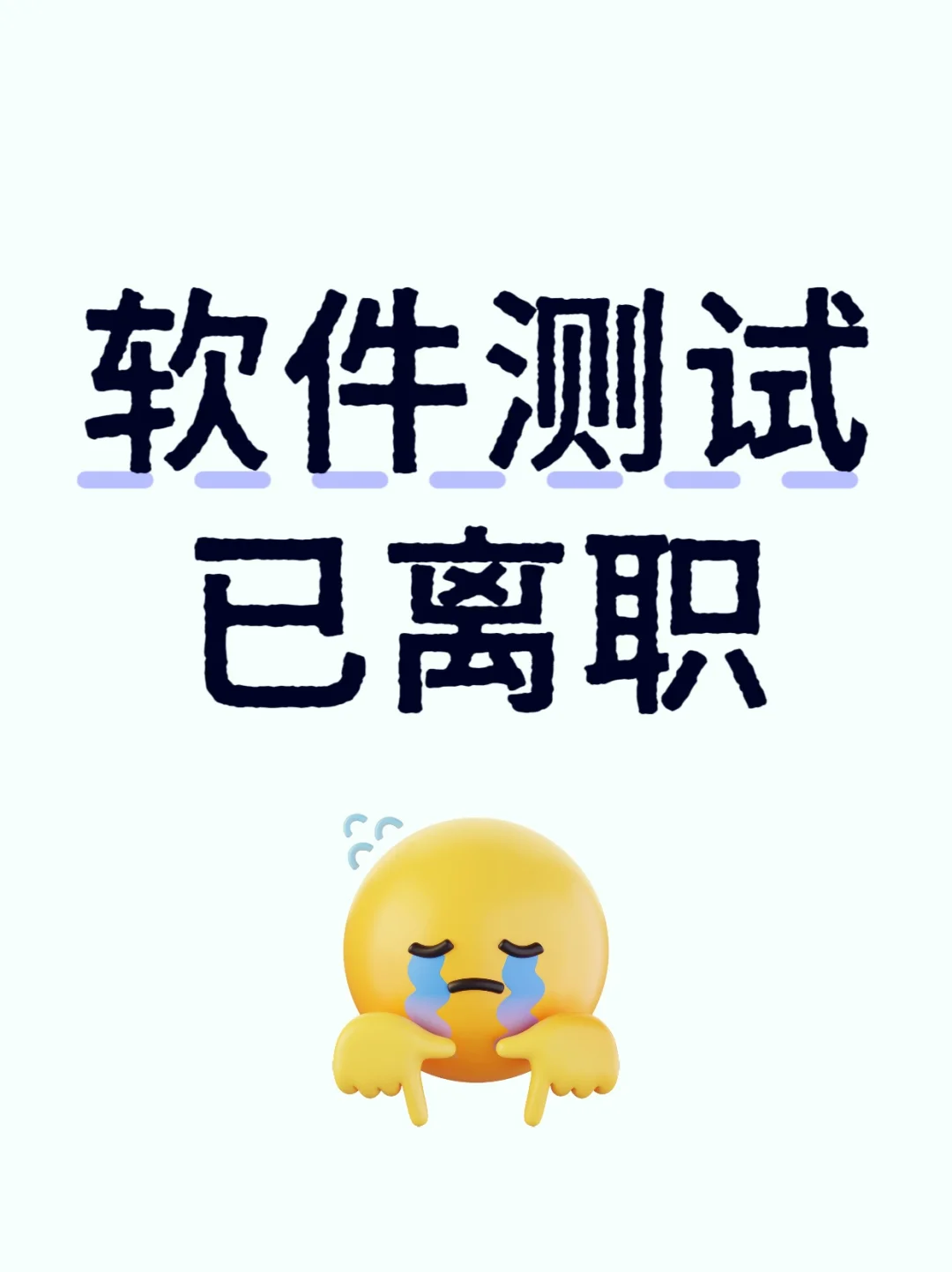 软件测试已离职，劝告想转行软测的人！