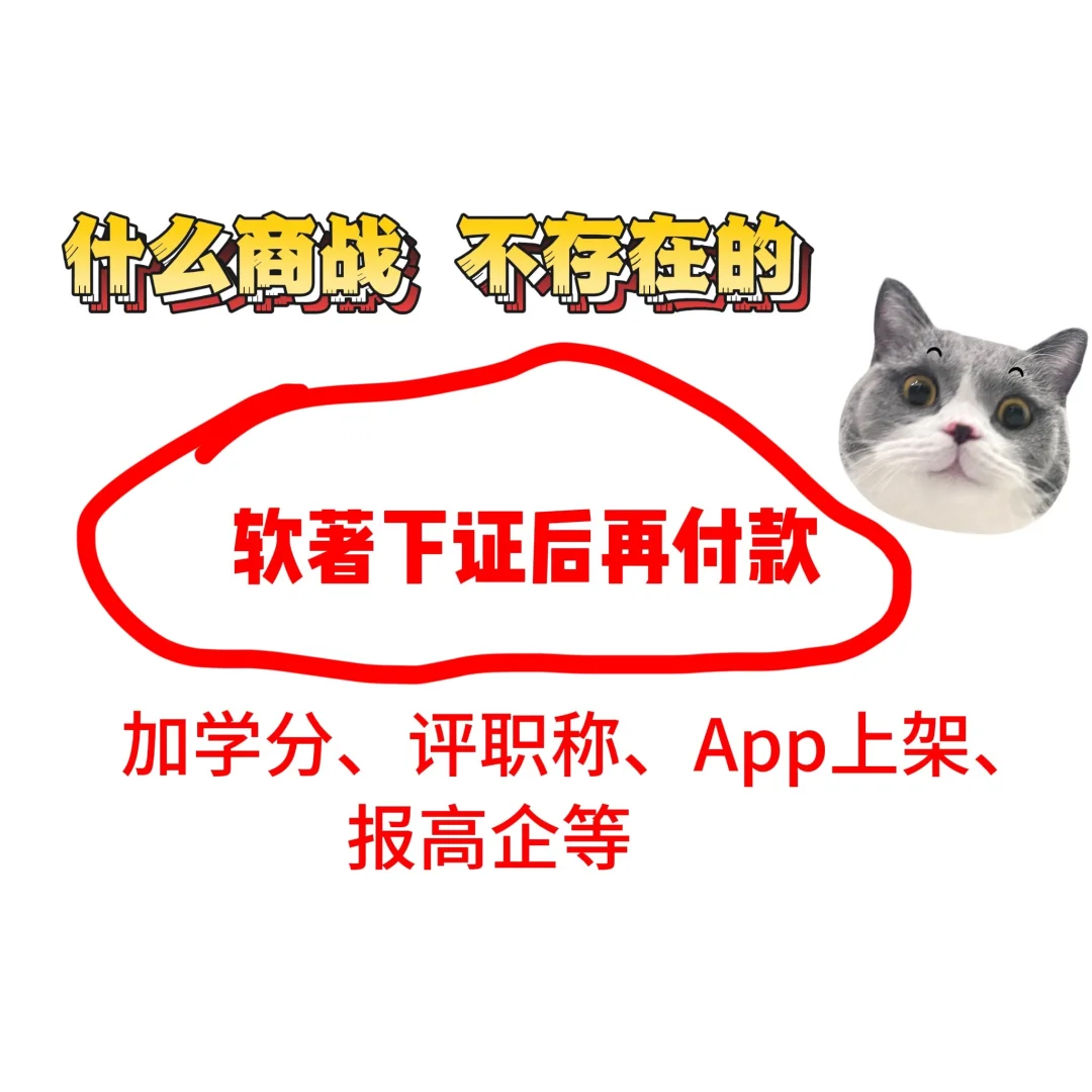 🚀 软著下证再付费！手慢无！