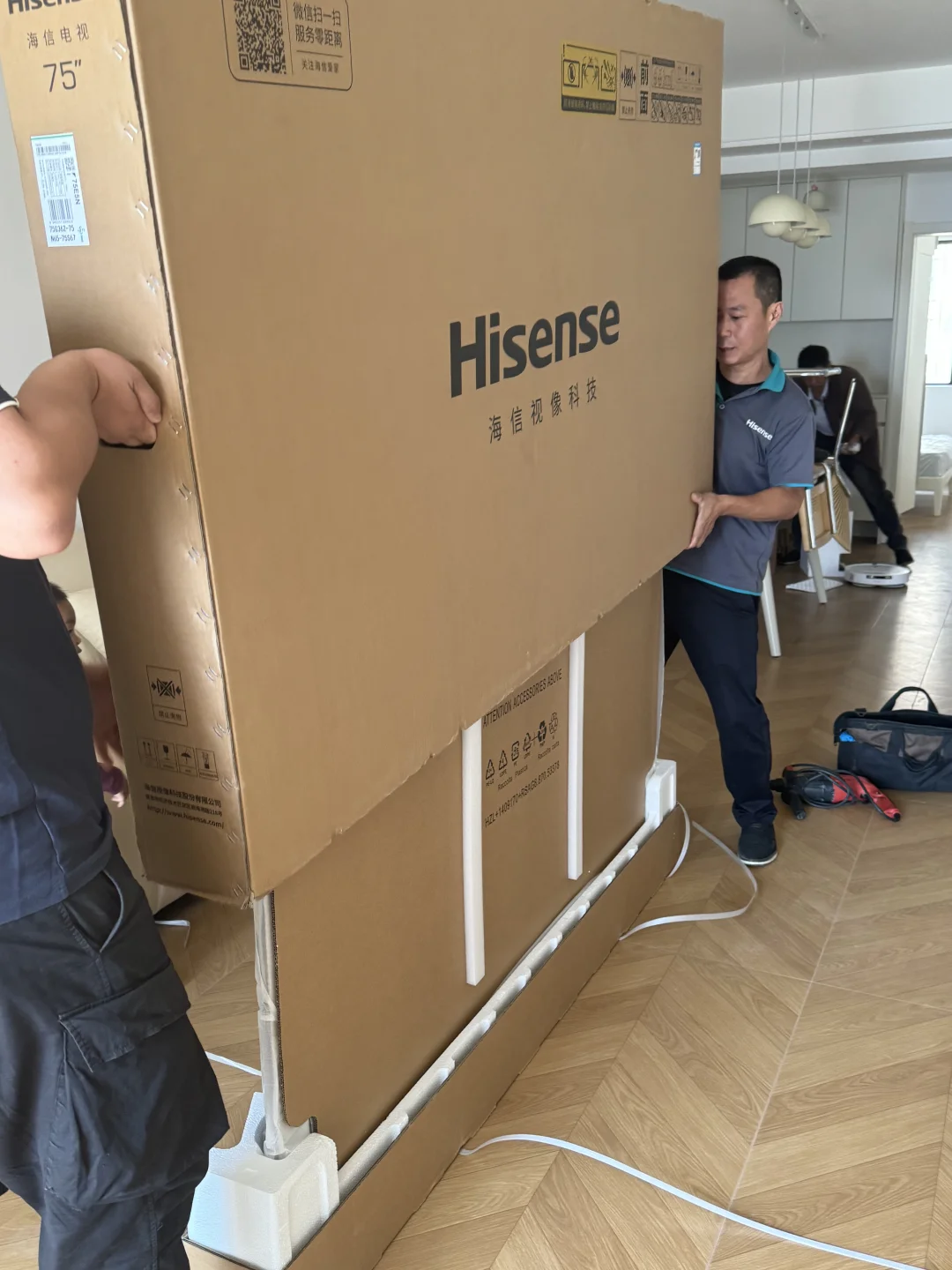 5000人蹲的海信75E5N开箱📦来啦～