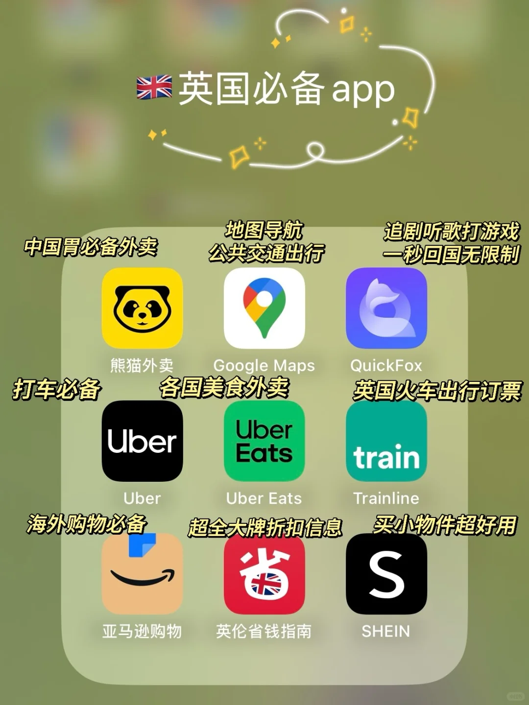 🇬🇧听劝!来英国前一定要提前下好这些APP