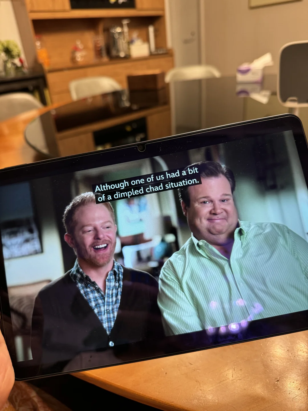 哭了摩登家庭谁这辈子第一次看这么高清的