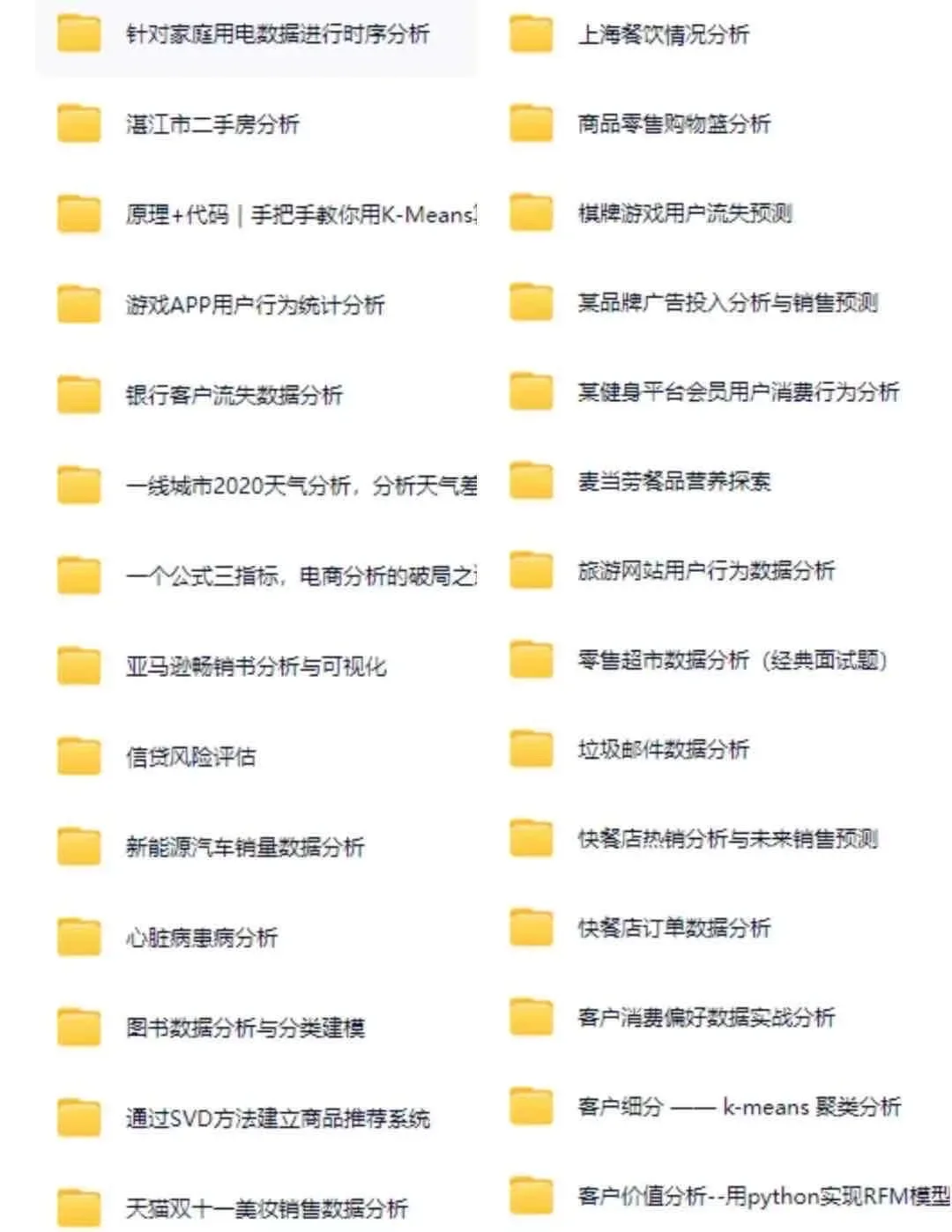 一天一个数据分析项目，拿走不谢