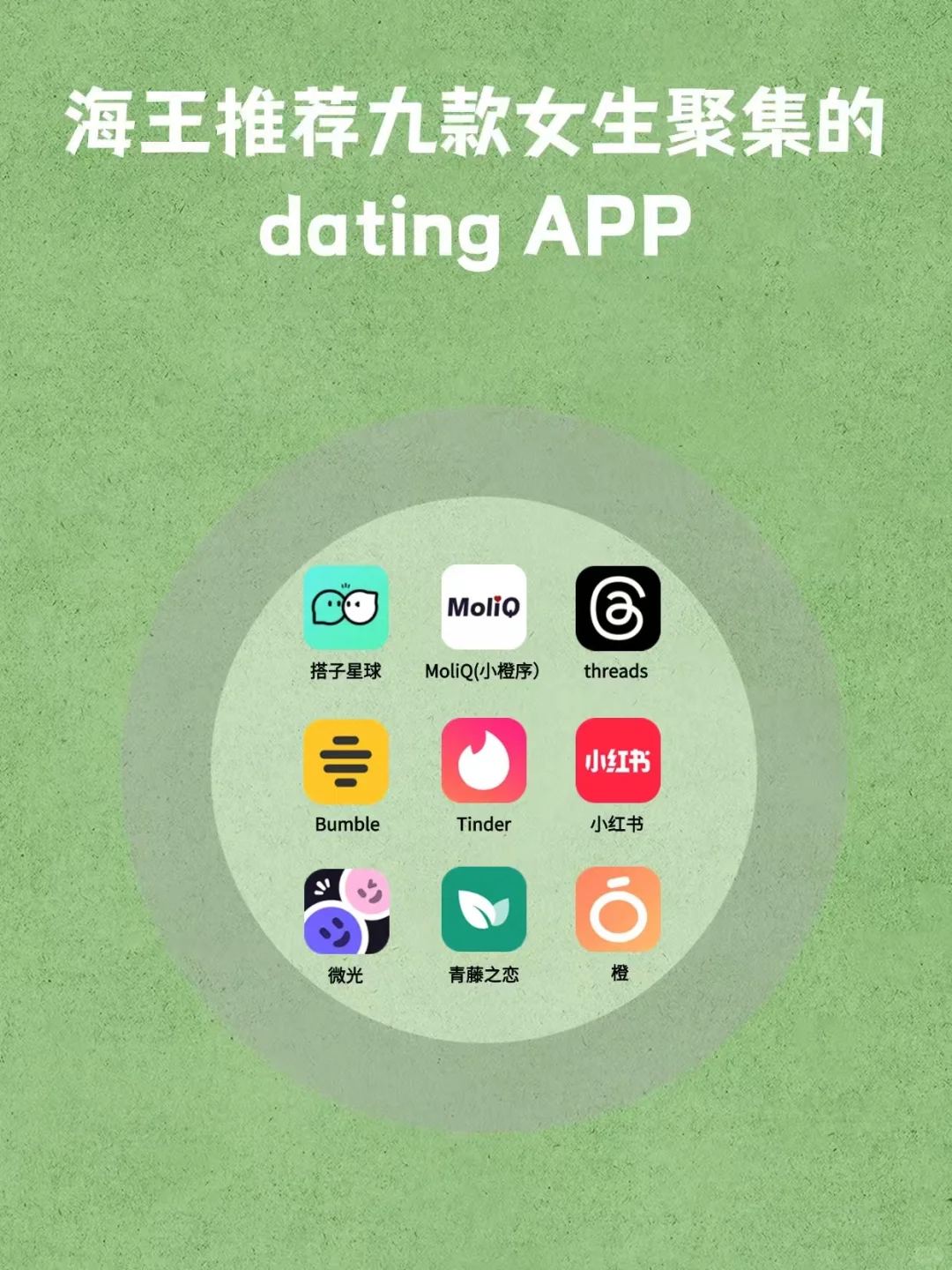 海王推荐九款女生聚集的dating APP