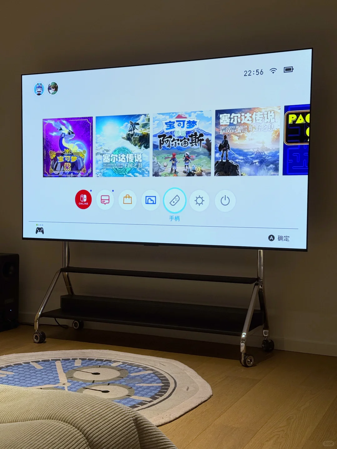 移动电视支架藏线方案，PS5，ATV，NS多合一