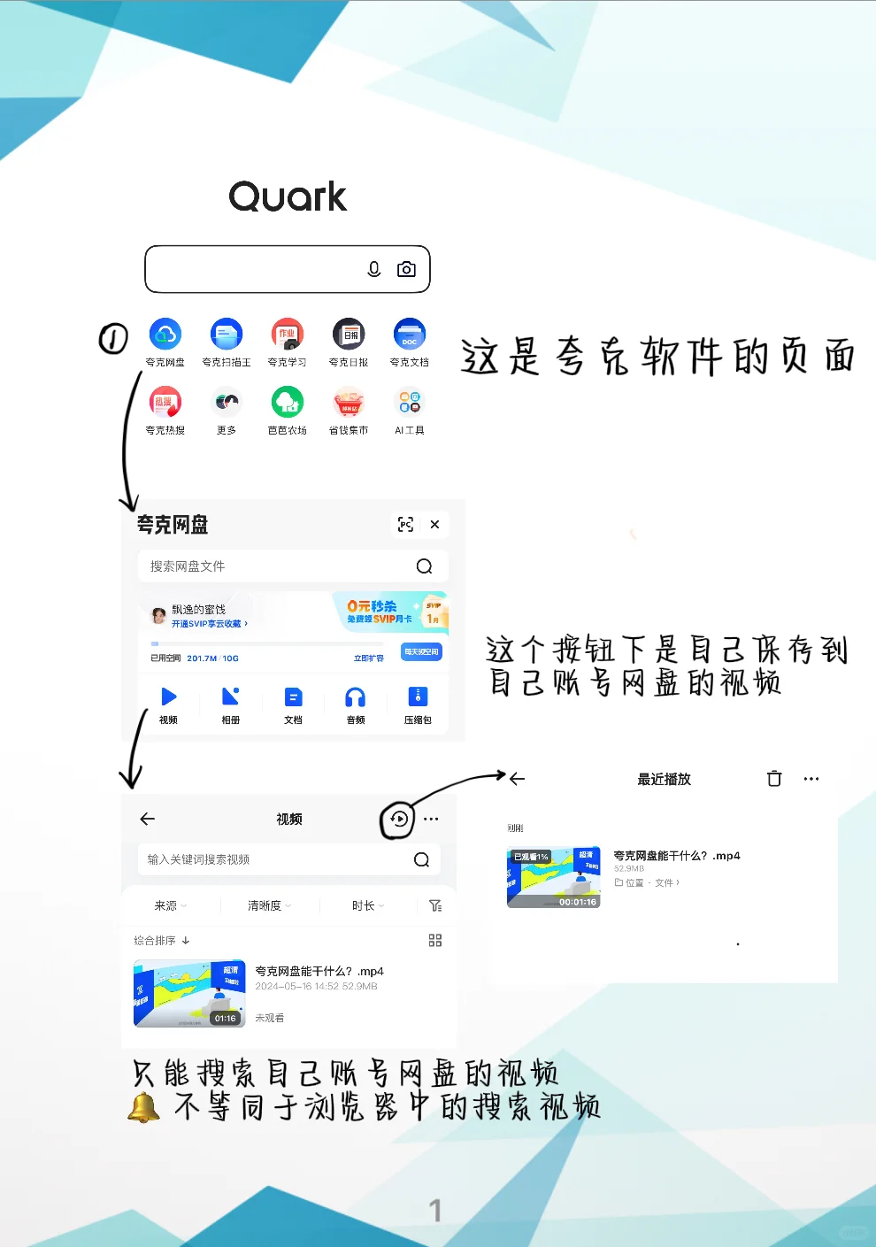 网盘软件使用方法（夸克网盘）