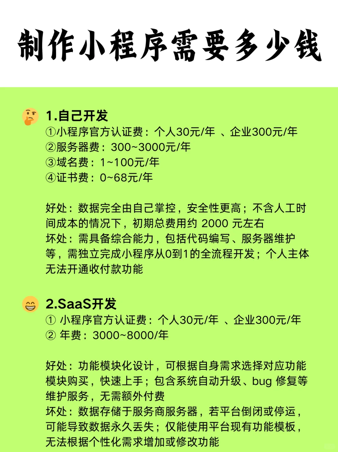 制作小程序需要多少钱？小程序开发定制费用