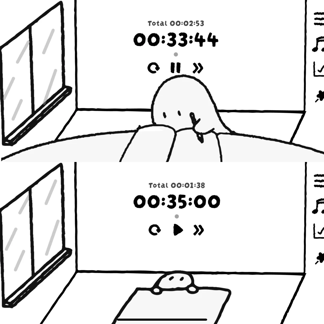 🥹萌度爆表‼️糯叽叽的沉浸式学习搭子⏱️