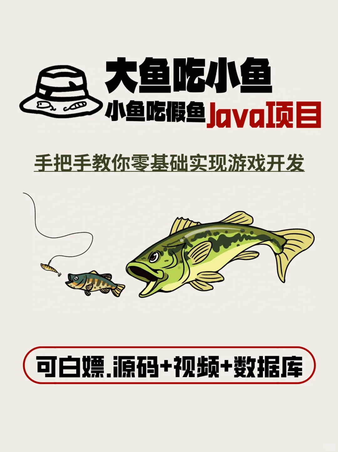 【Java项目】大鱼吃小鱼，源码+视频+数据库