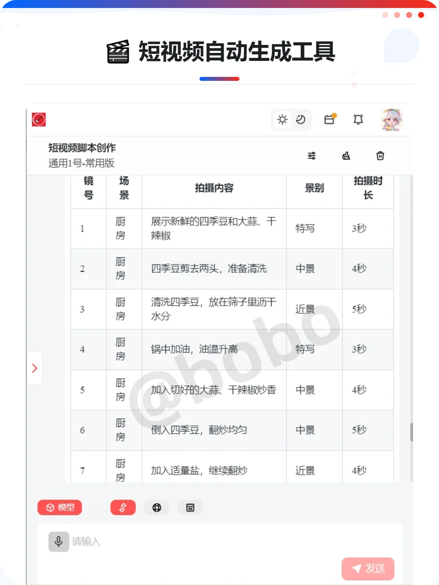 短视频脚本“万能”拍摄模板与自动写视频脚本