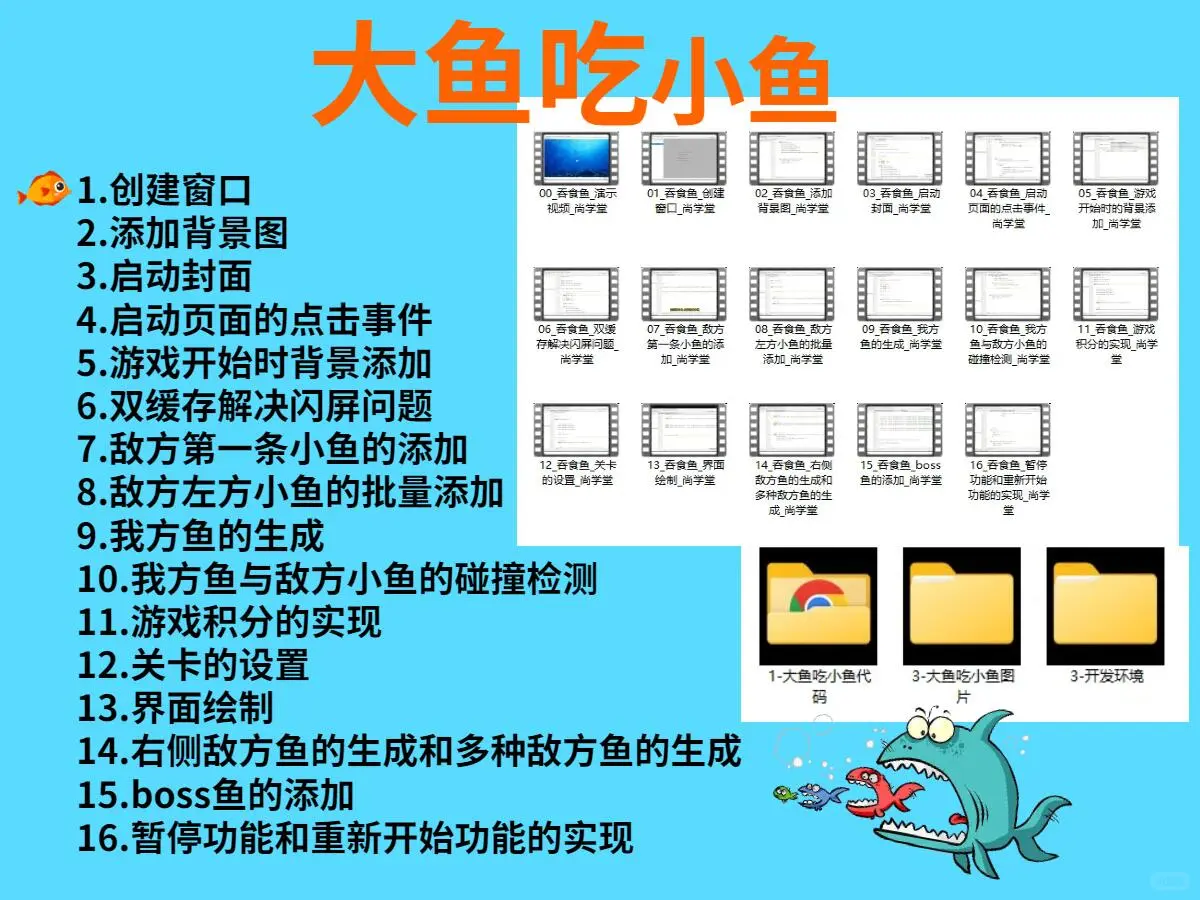 【Java项目】大鱼吃小鱼，源码+视频+数据库
