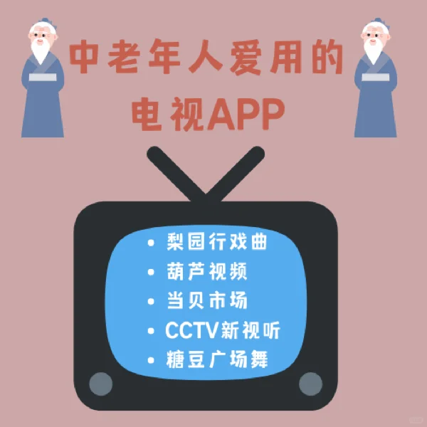 📺中老年人爱用的电视app来了～