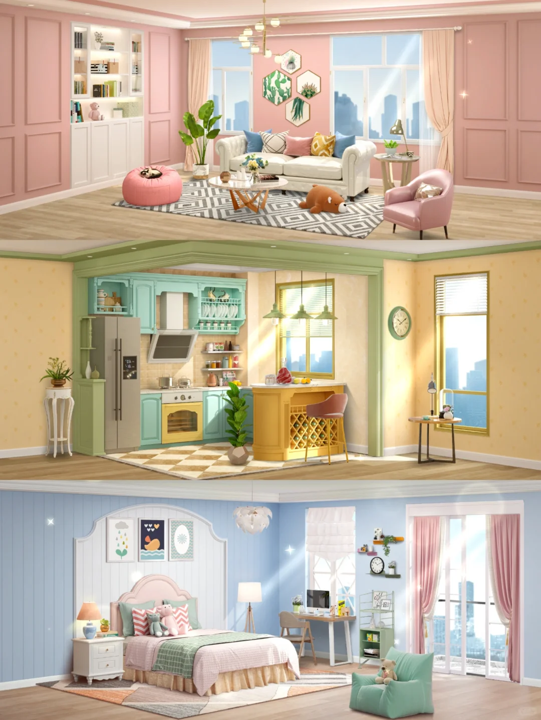 摸鱼必备—不用三消的装修游戏😁