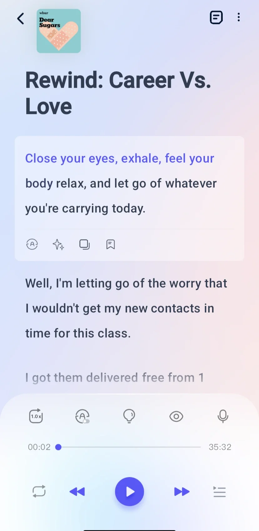 总算知道一个不用🪜就能听英语播客的APP