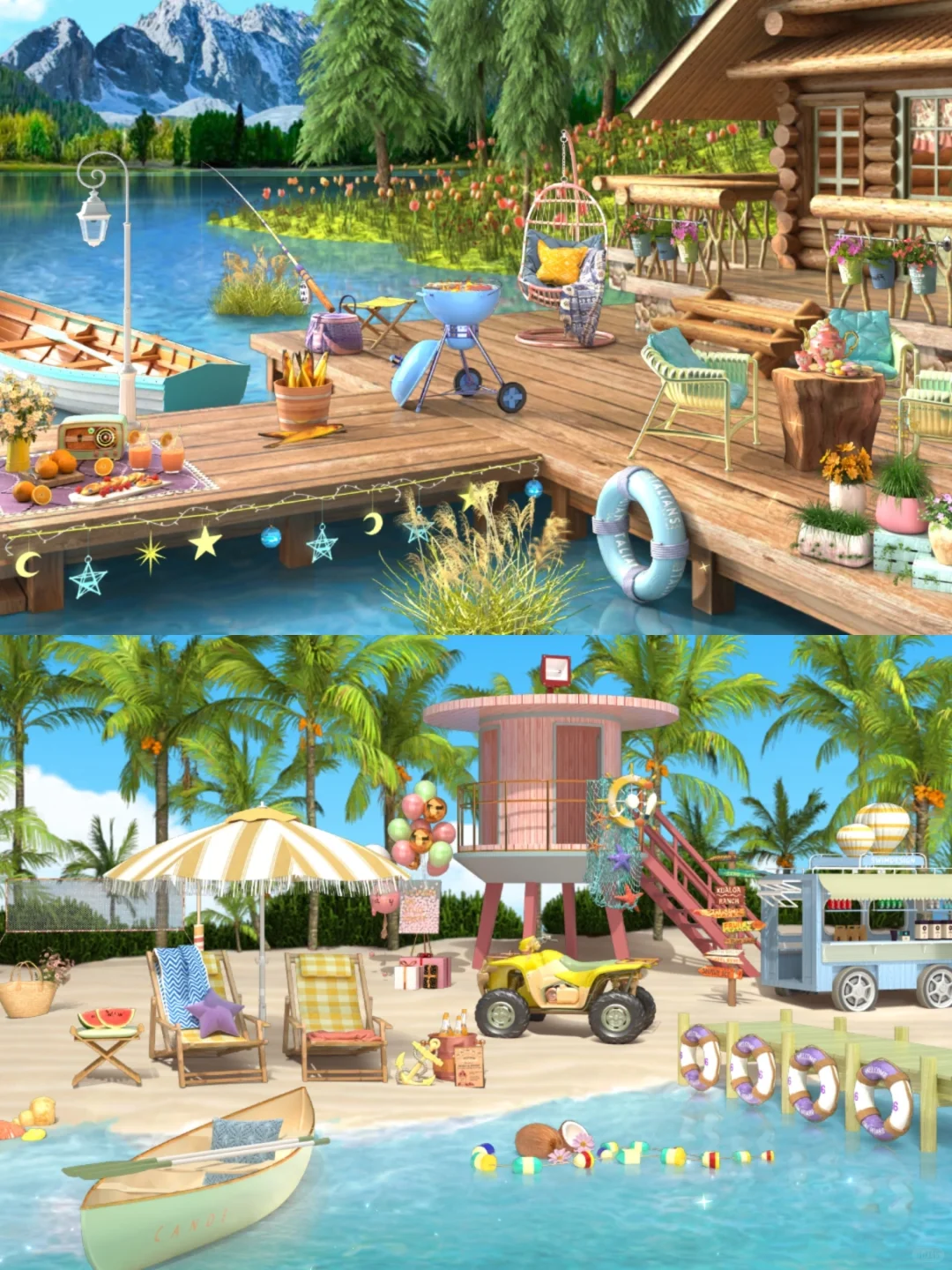 摸鱼必备—不用三消的装修游戏😁