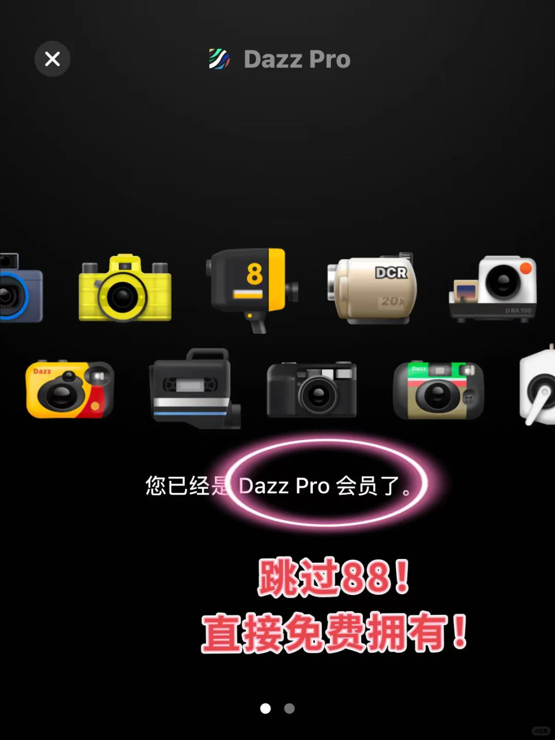 dazz会员！白嫖！