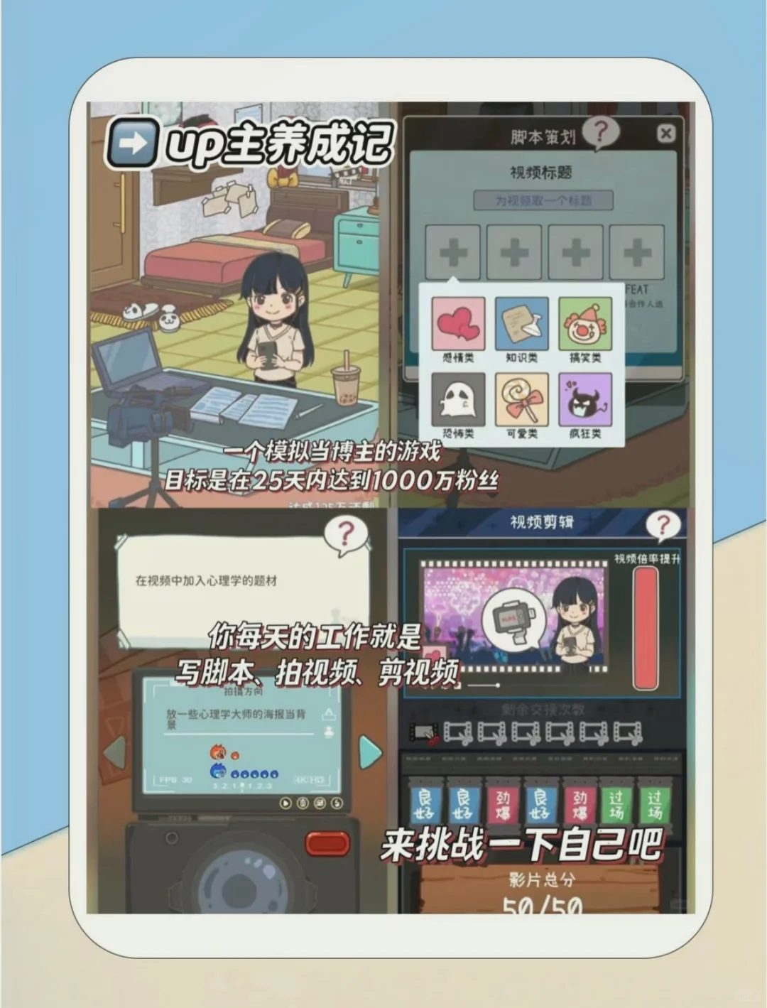 体验不同职业的游戏，你玩过几个？