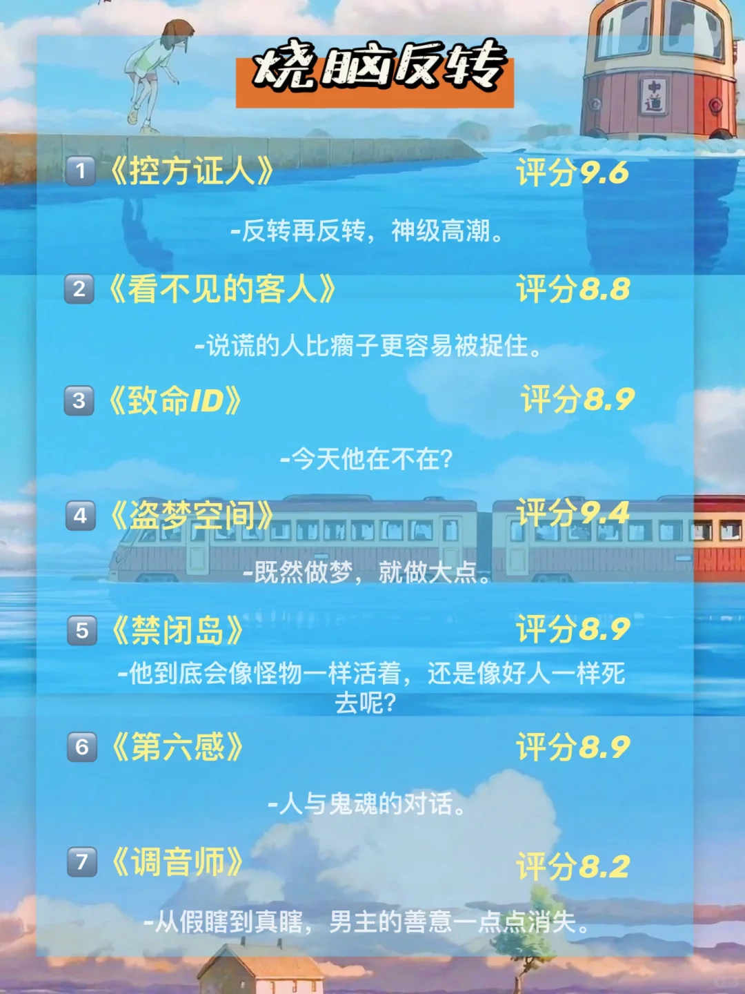 假期狂刷这56部高分电影🔥狠狠提升自己