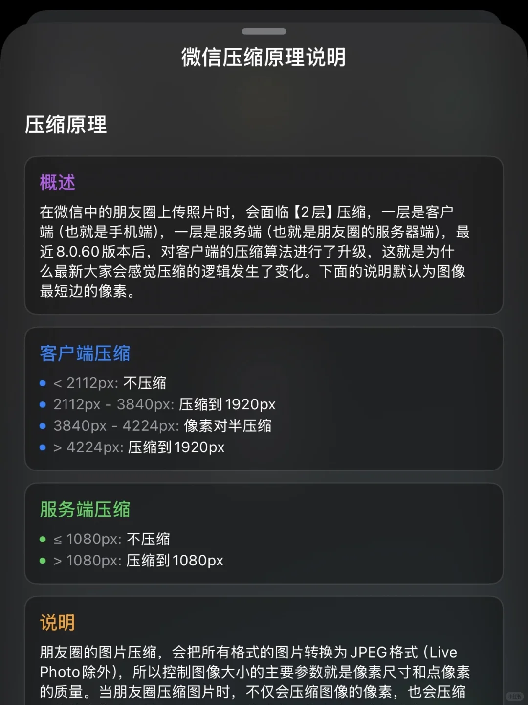 【朋友圈】双层压缩原理分析