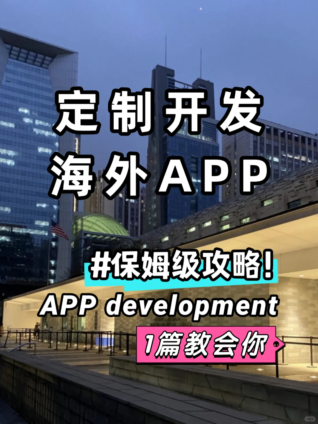 定制开发海外app保姆级攻略，1篇就看懂