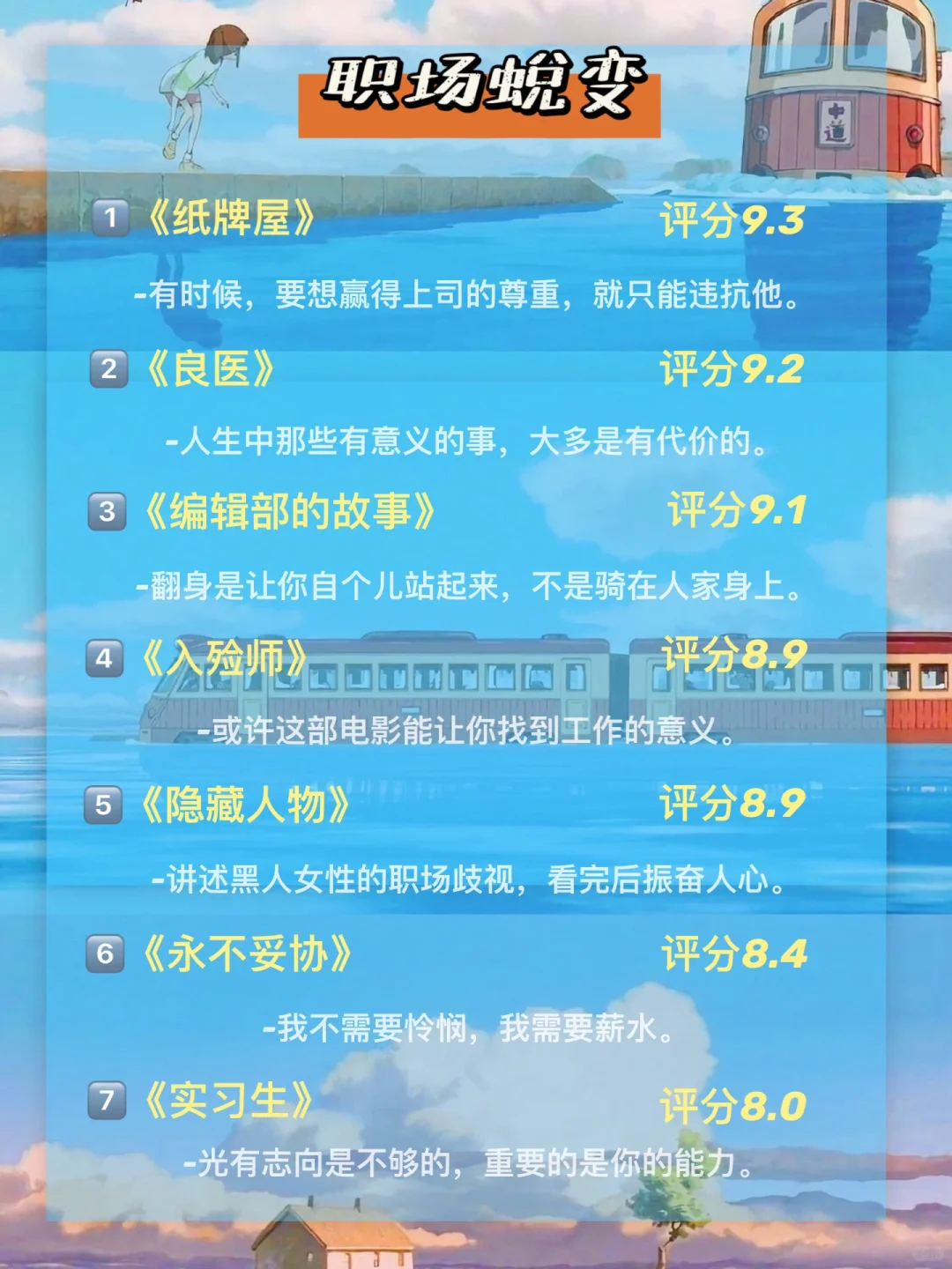 假期狂刷这56部高分电影🔥狠狠提升自己