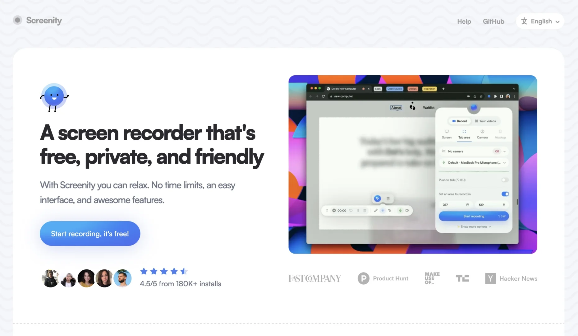 免费的录屏软件screenity，浏览器插件实现