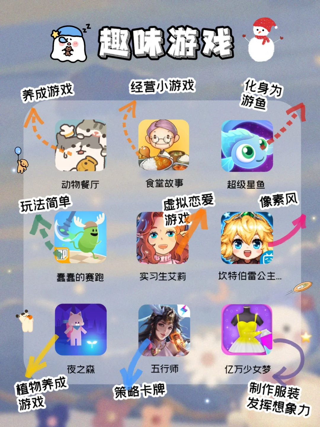 吹爆🍑这63款适合女生巨好玩宅家解闷游戏