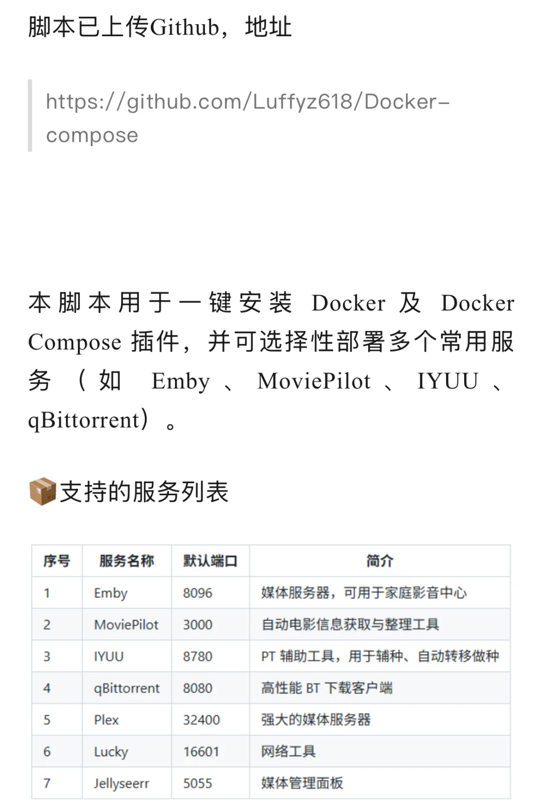 NAS上一键安装脚本轻松安装docker应用