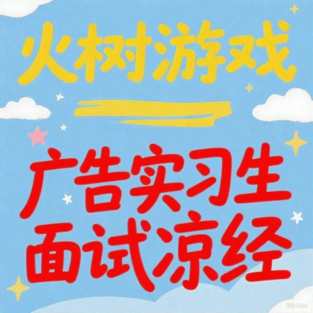 火树游戏 广告实习生 面试凉经