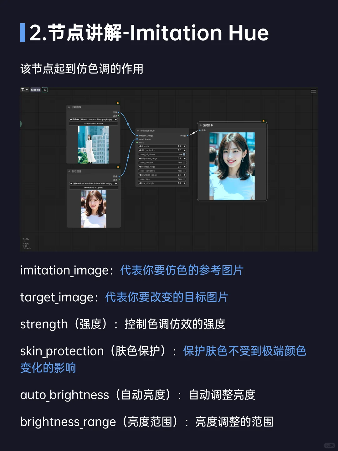 ComfyUI必备插件24：MingNodes仿色~
