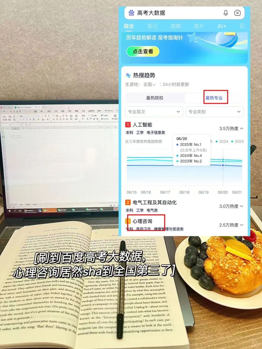 百度高考大数据，心理咨询居然杀到全国第三