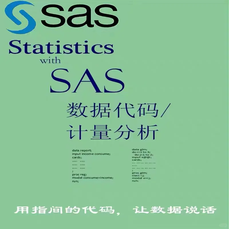 SAS软件数据分析 咨询服务 数据清理 统计