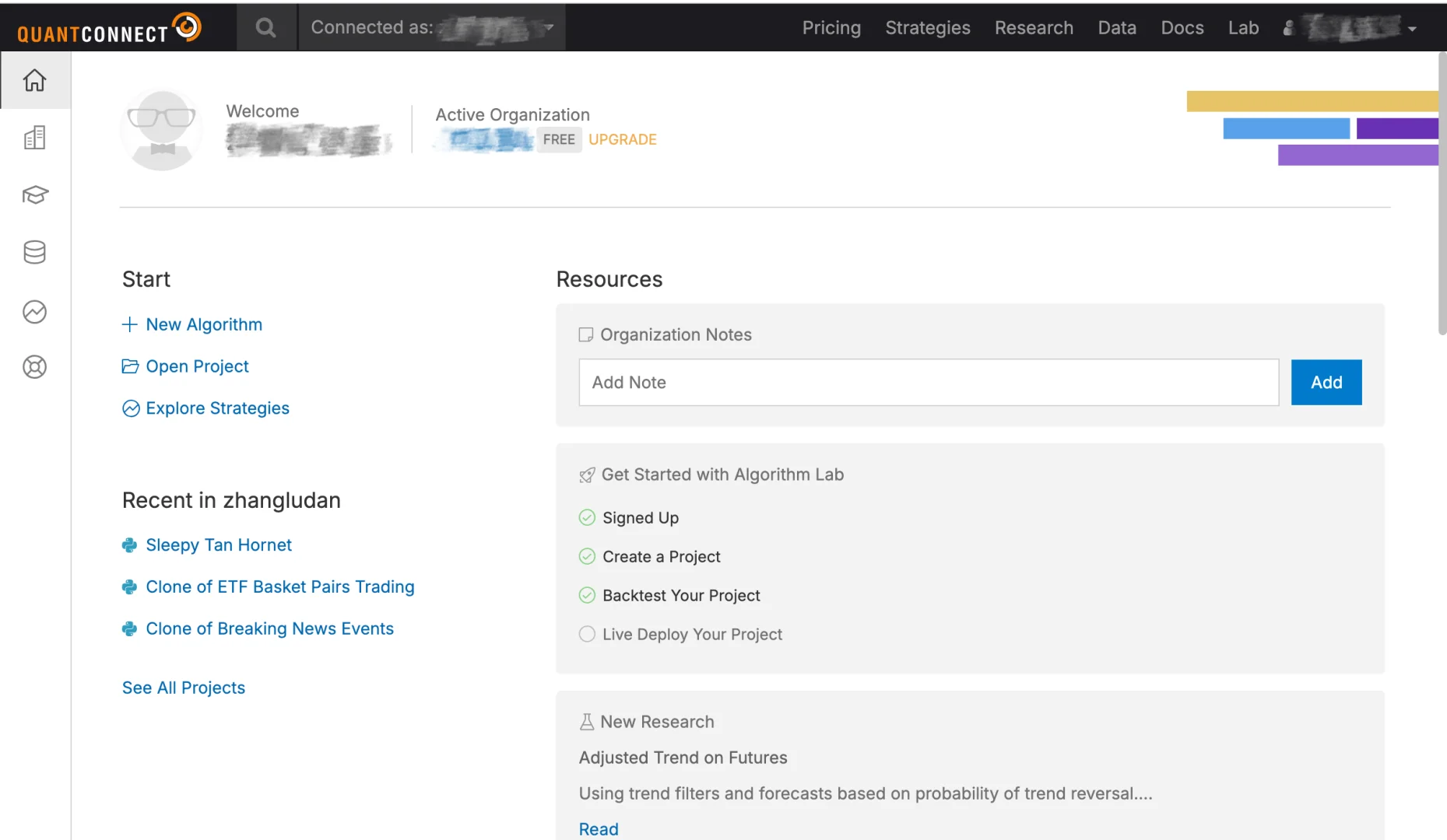QuantConnect小白十分钟跑通官网代码