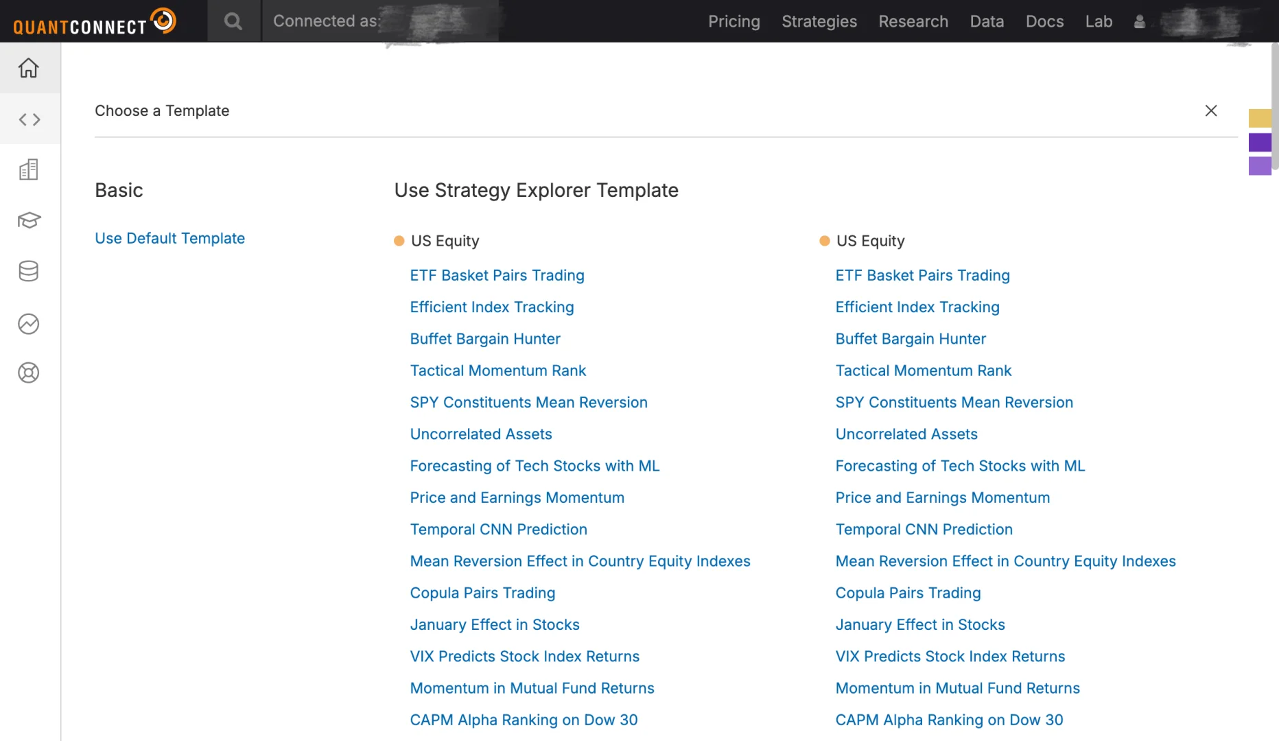 QuantConnect小白十分钟跑通官网代码