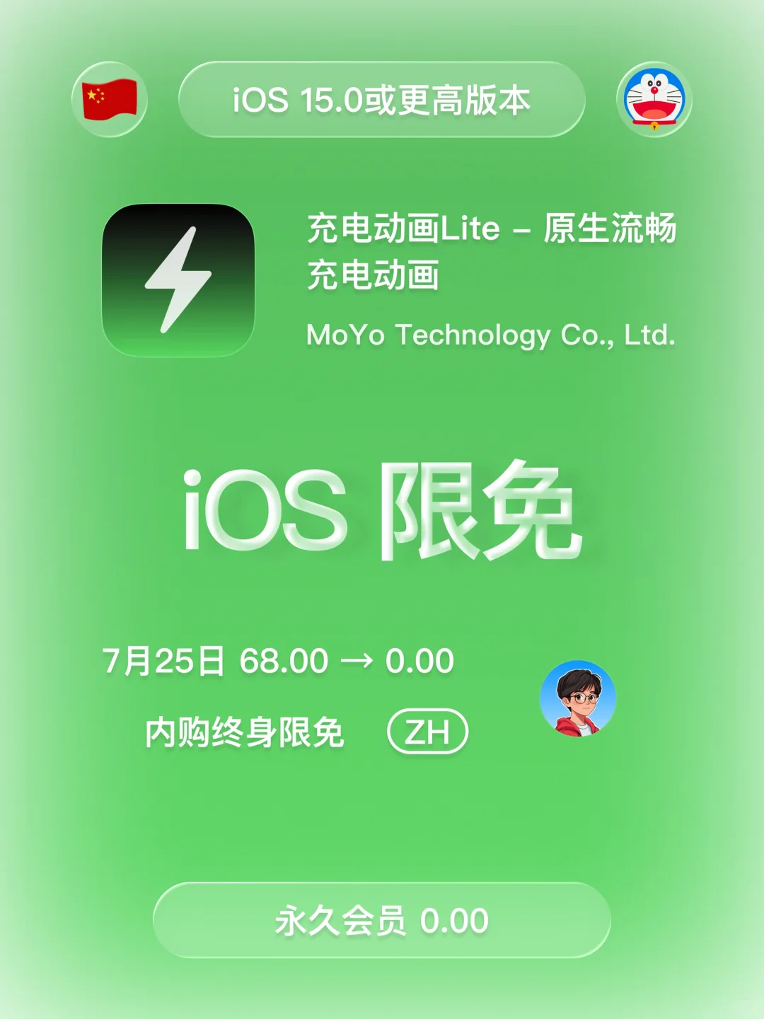 iOS 限免 - 充电动画应用