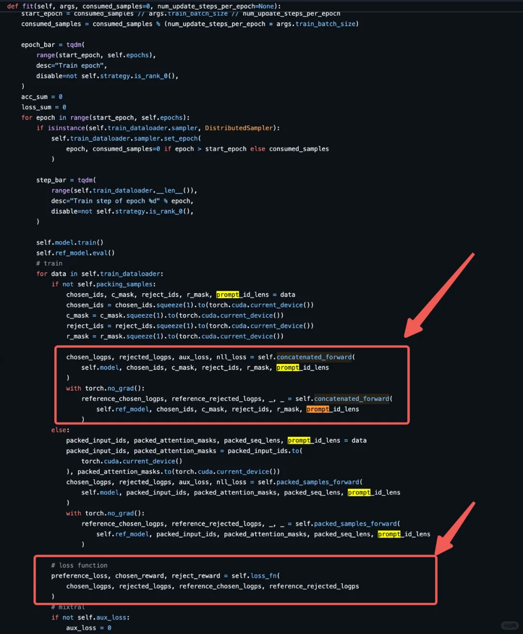 Openrlhf的DPO源码