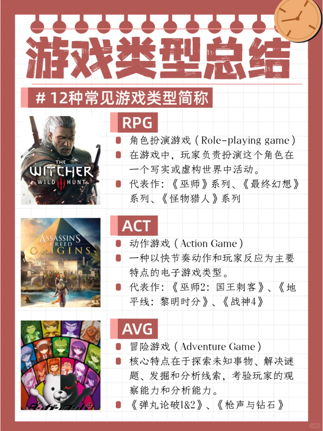 常见12种游戏类型简称，你还不知道？