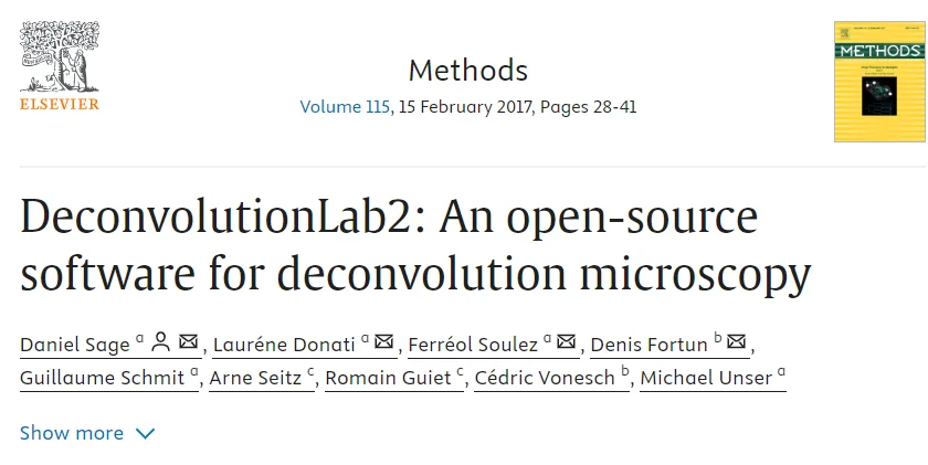 解卷积插件提升线粒体拍摄清晰度效果还不错