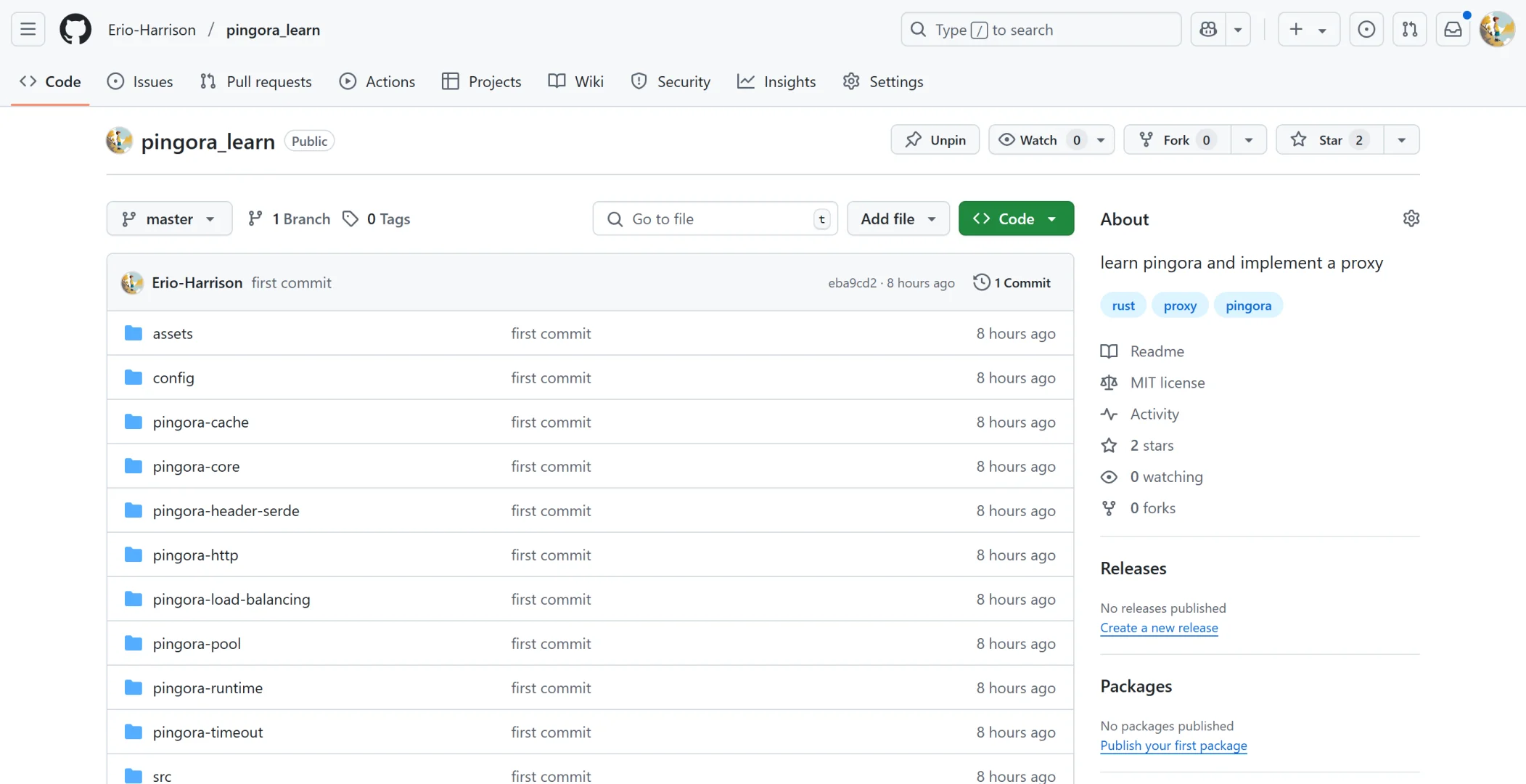 分享学习笔记，rust源码--pingora