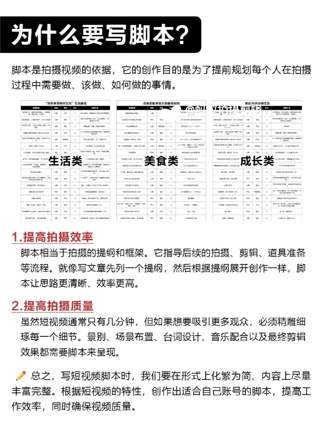 谁不会写脚本啊❓｜新手3天速成导演思维