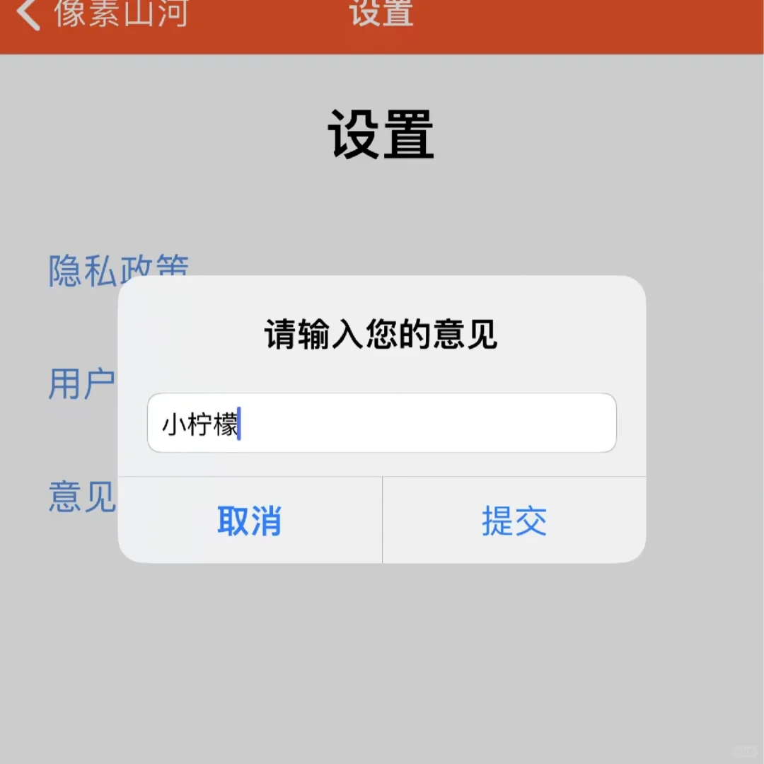 🔐意见反馈“小柠檬”
