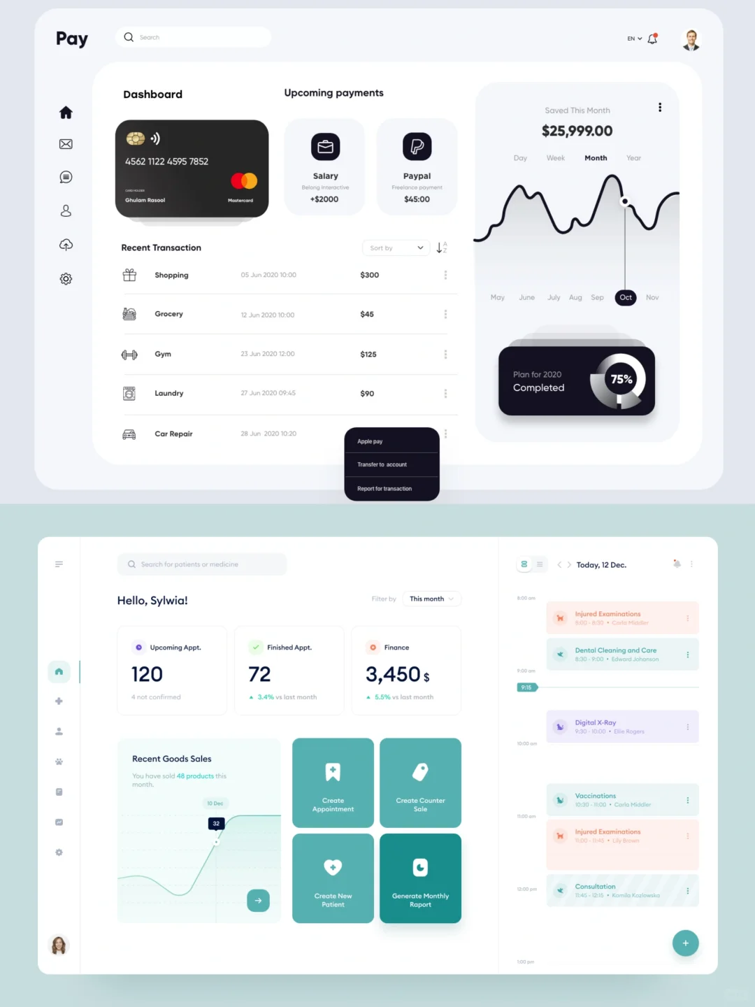 ui设计灵感丨Dashboard丨pc端首页设计合集