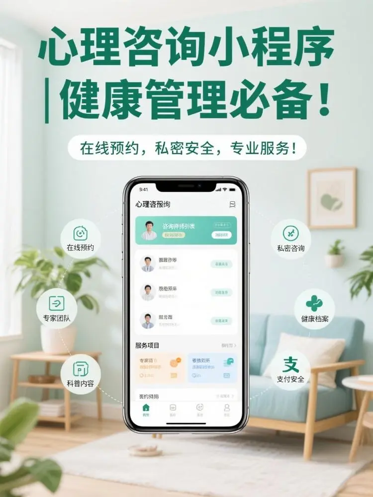 咨询师必备！专业心理咨询小程序来了！