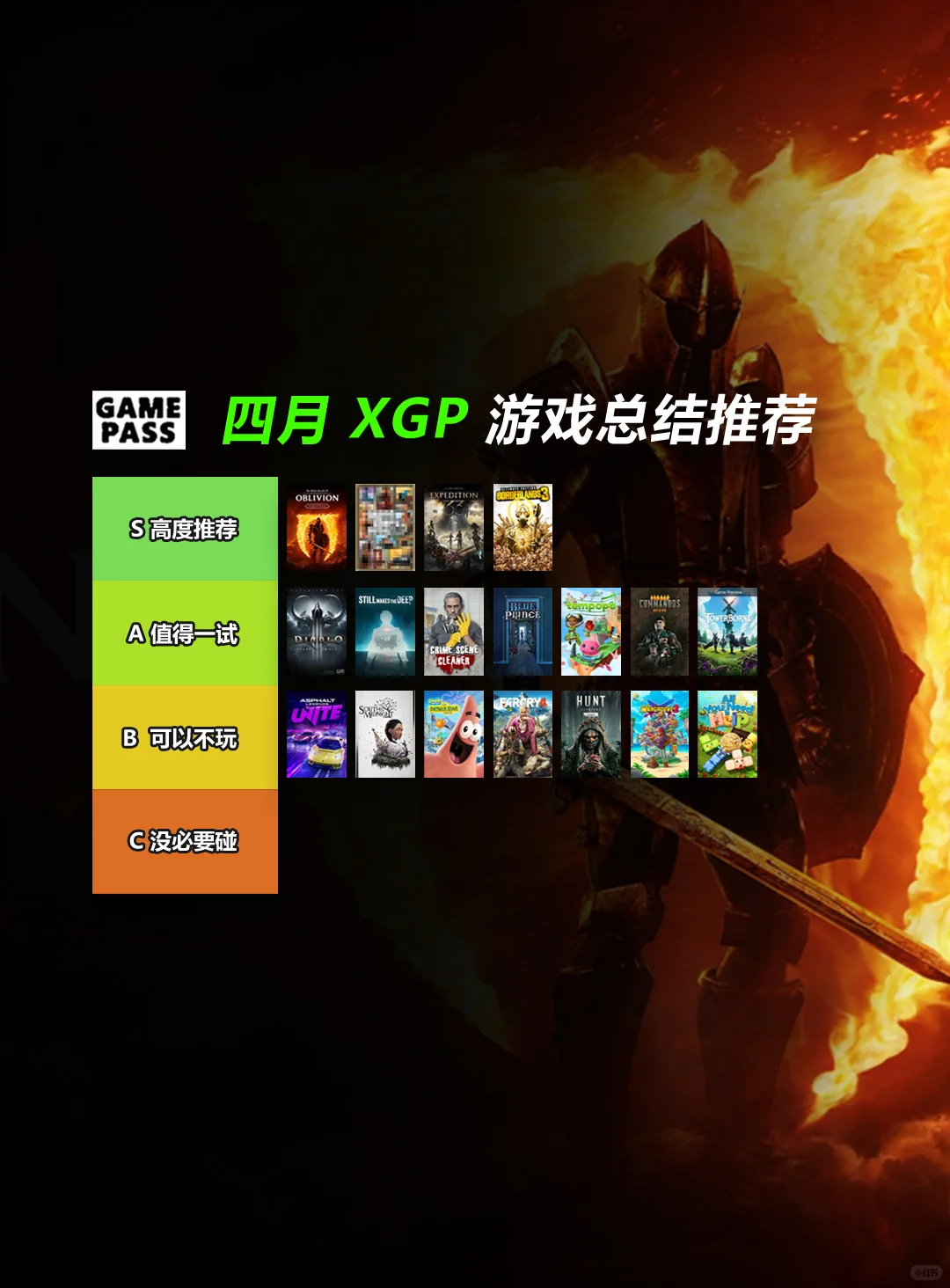 今年吃得最好的一个月‼️4月XGP游戏总结