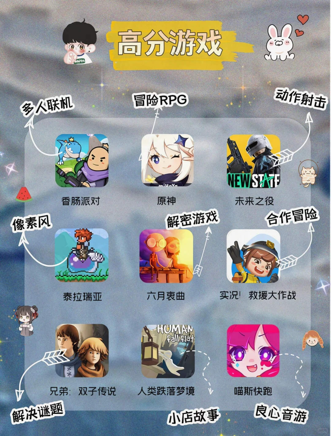 假期必玩！54款巨好玩神仙游戏大赏