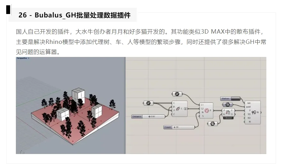 Grasshopper常用插件介绍（第二弹）