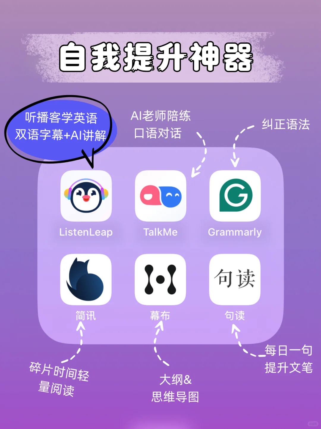 自我提升app，弯道超车就趁现在🔥🔥