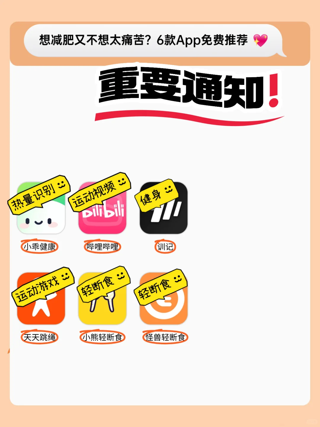 6款免费减脂App推荐 轻松瘦不苦